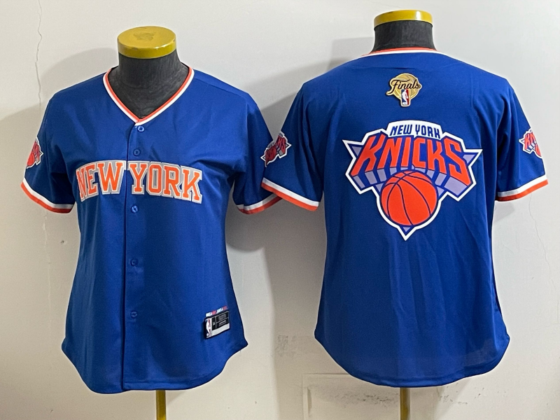 women New York Knicks blue blank 2026 Nike NBA jersey 0630003